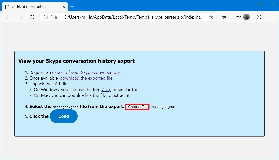 Download skype conversation